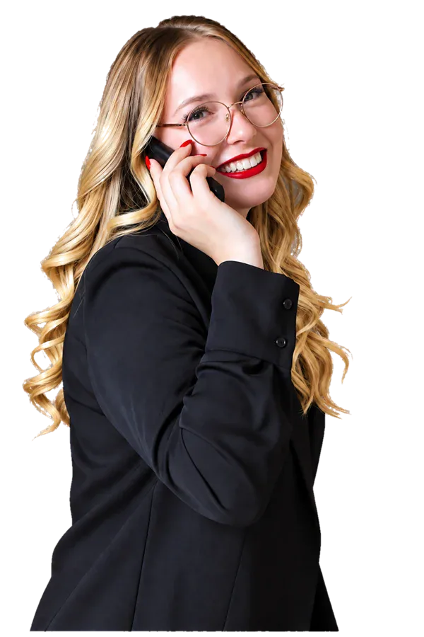 Frau Biesterfeldt am Telefon